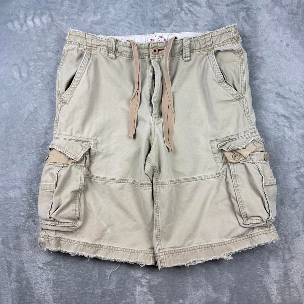 No-boundaries Men's Tan and Cream Shorts
